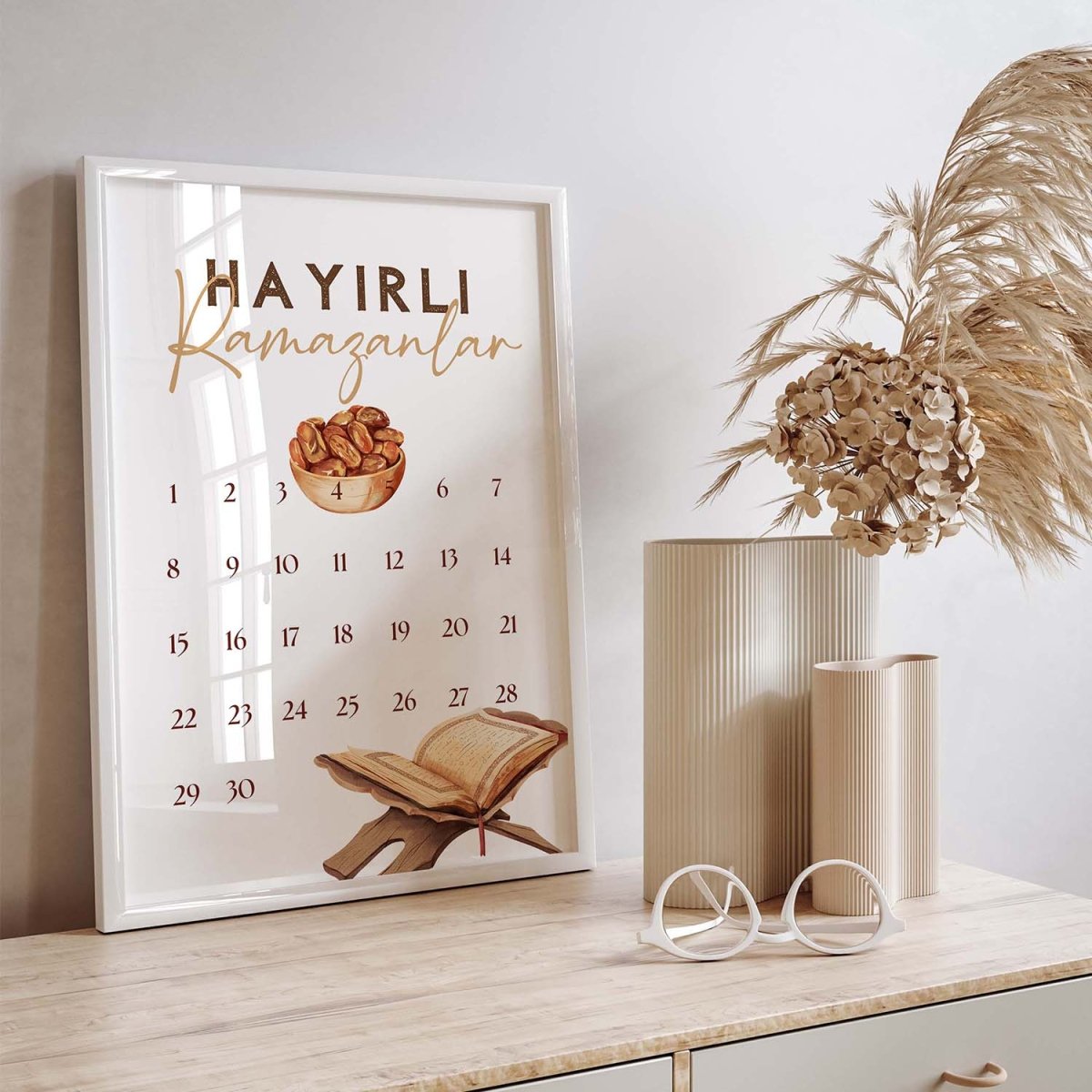 2 Ramadan Kalender Sofortausdruck - Wandschmuck - Shop.de