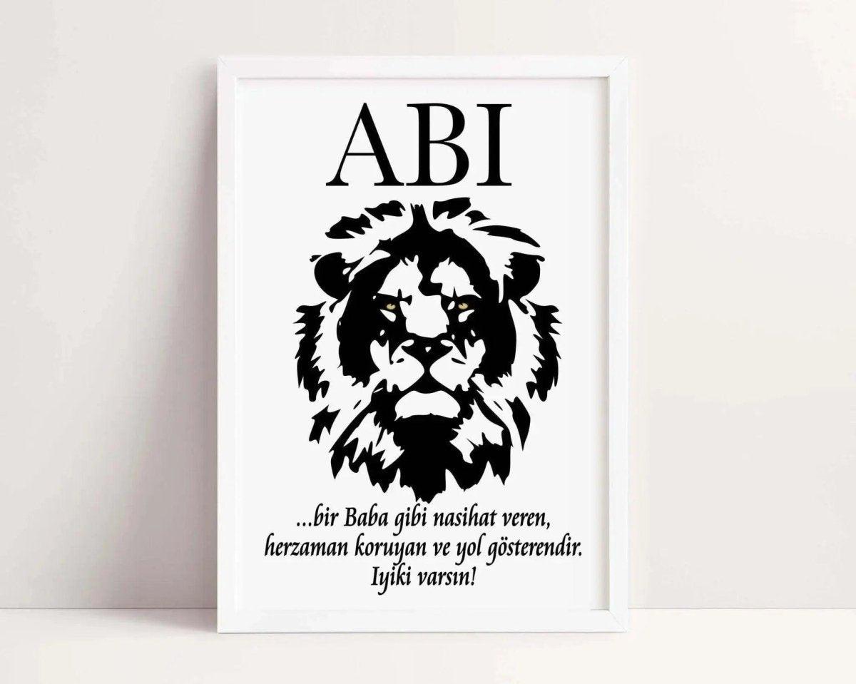 Abi | Familienbild Türkisch - Wandschmuck-Shop.de