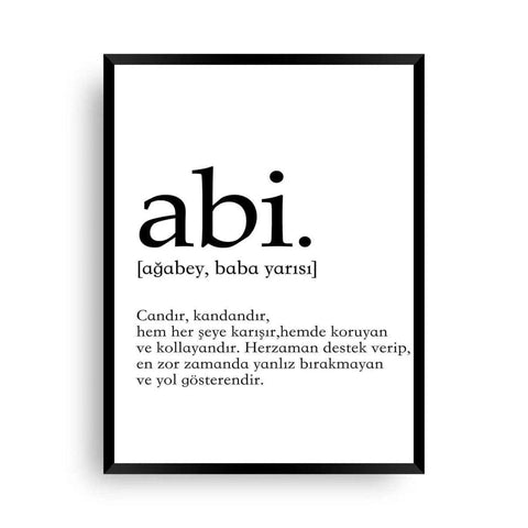 Abi | Lugat Poster XXL - Wandschmuck-Shop.de