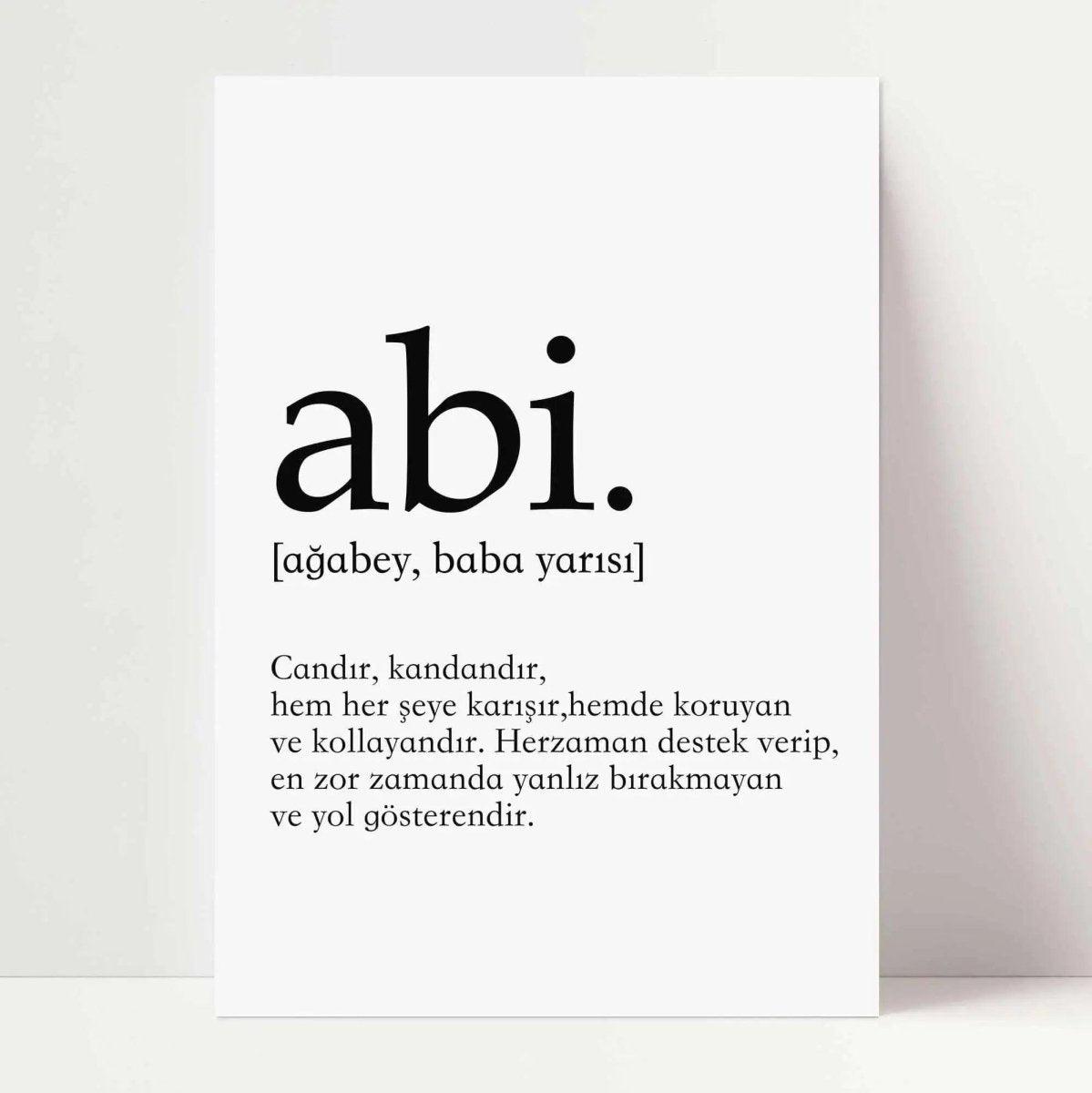 Abi | Lugat Poster XXL - Wandschmuck-Shop.de