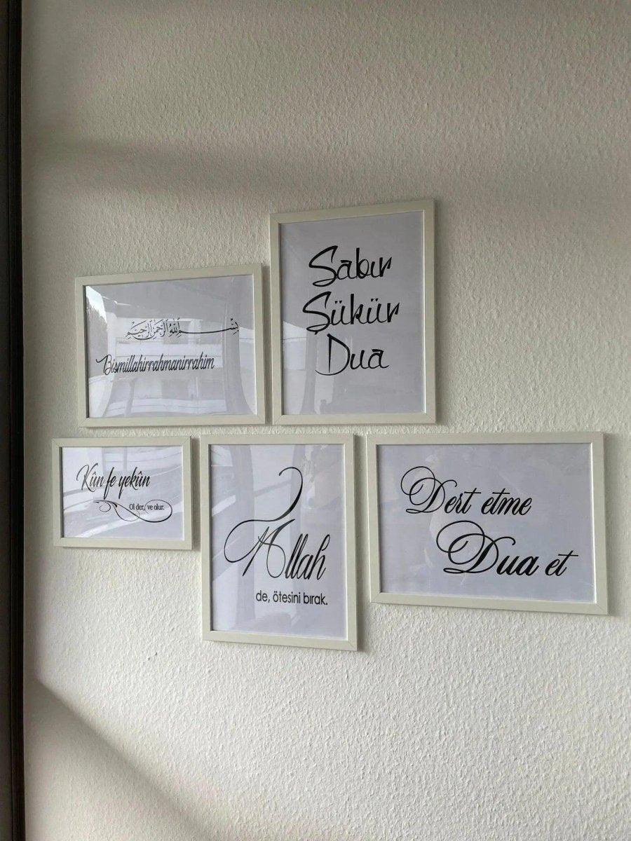 Allah de ötesini bırak | islamisches Poster - Wandschmuck-Shop.de