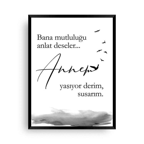 Annem yaşıyor derim - Wandschmuck-Shop.de