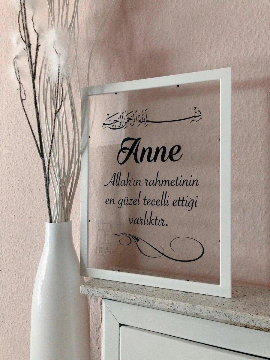 Anneye hediye Geschenk für Mama - Islamic Art - Wandschmuck-Shop.de