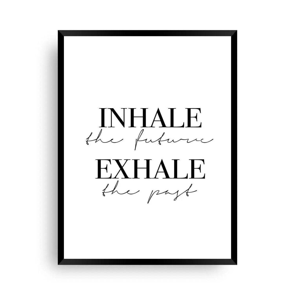 Bild Inhale Exhale | Einatmen und ausatmen - Wandschmuck-Shop.de