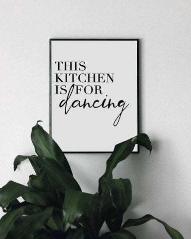 Bild Küche | This Kitchen Is for Dancing | Küchenposter - Wandschmuck-Shop.de