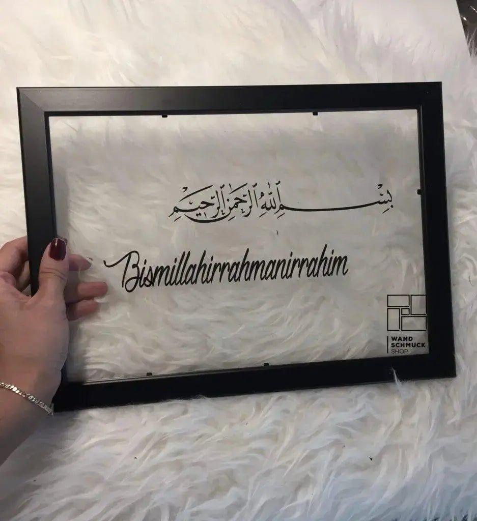 Bismillahirrahmanirrahim - Im Namen Gottes, des Erbarmers, des Barmherzigen - Wandschmuck-Shop.de