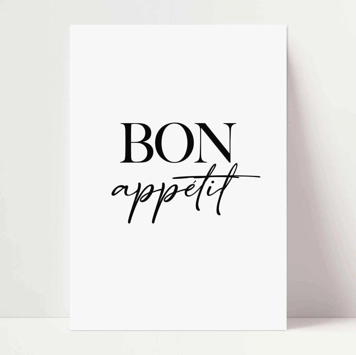 BON appetit Küchen Poster - Wandschmuck-Shop.de