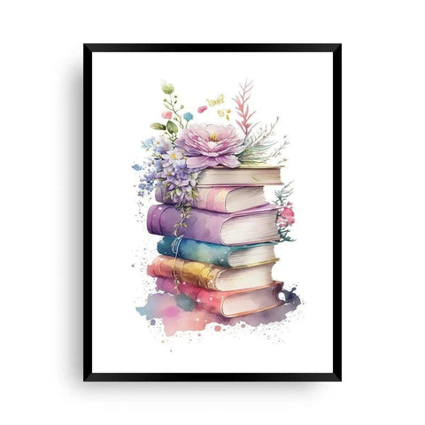 buntes Kinderposter Bücher - Wandschmuck-Shop.de