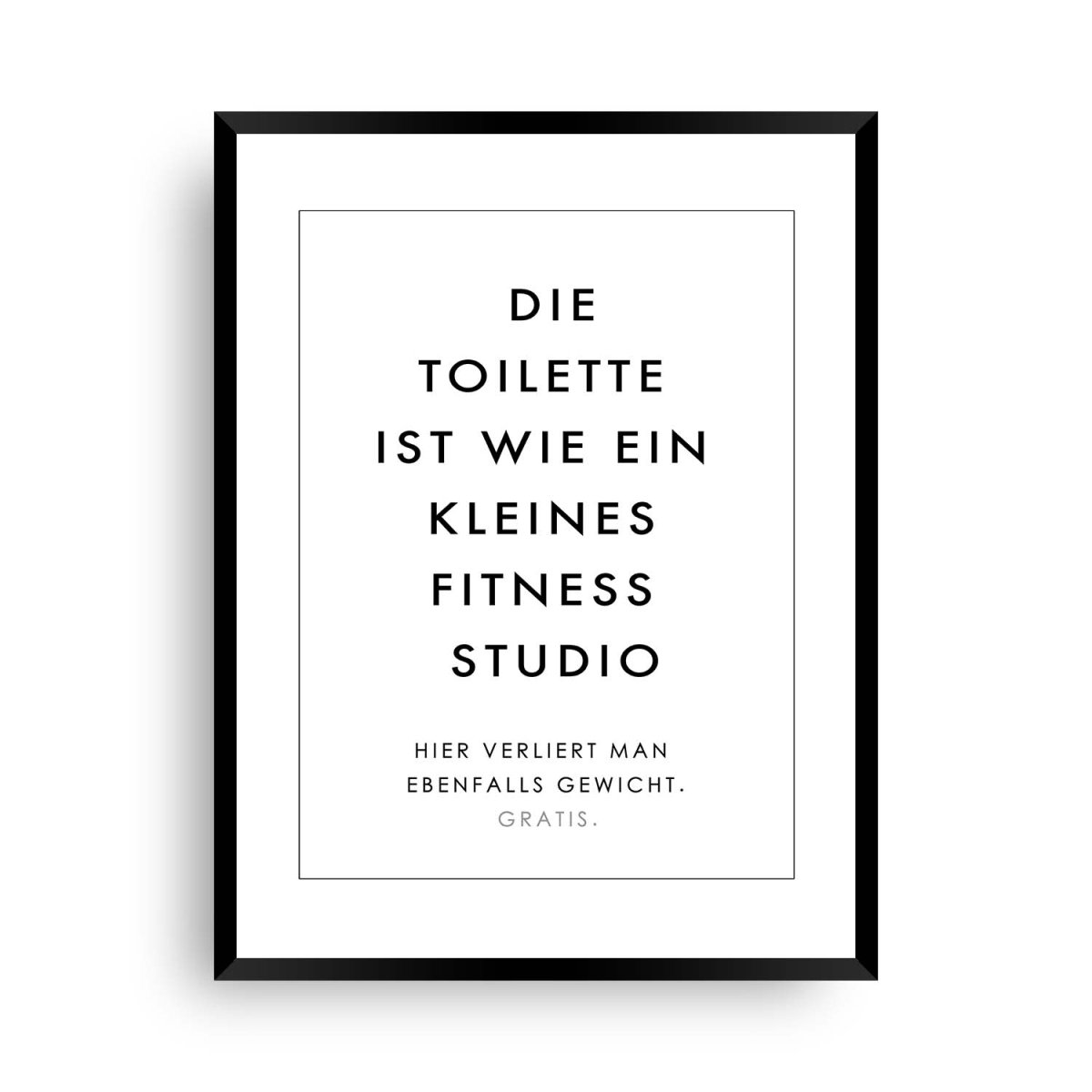 Das Klo ist ein Fitness Studio - lustige Badezimmerposter - Wandschmuck - Shop.de