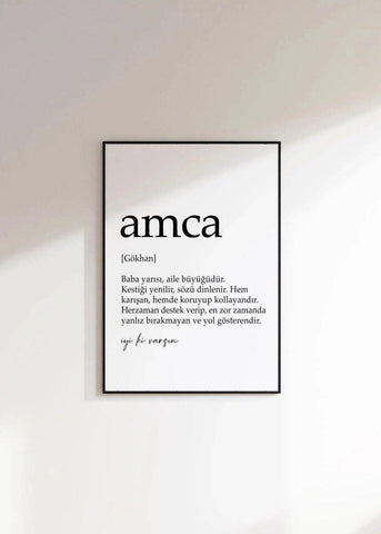 Deko Amca - Personalisiertes Familienbild - Wandschmuck-Shop.de