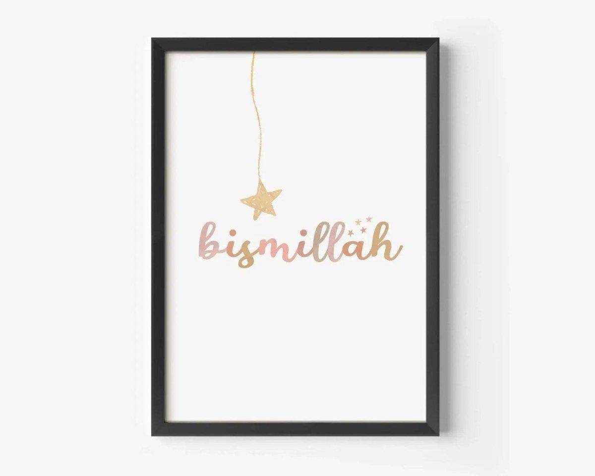 Deko Bismillah | Kinderzimmer Poster - Wandschmuck-Shop.de