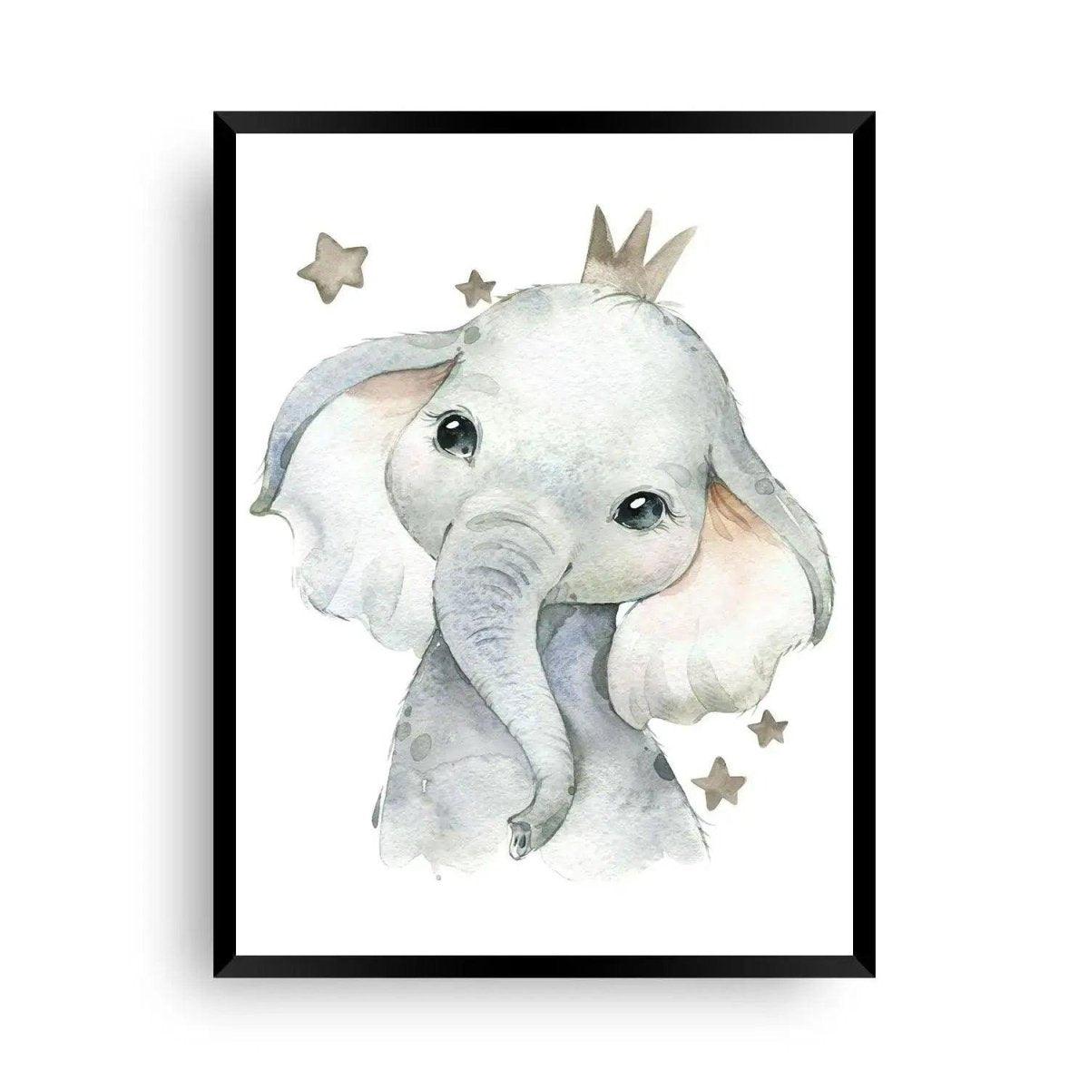 Elefantenbaby Kinderposter - Wandschmuck-Shop.de