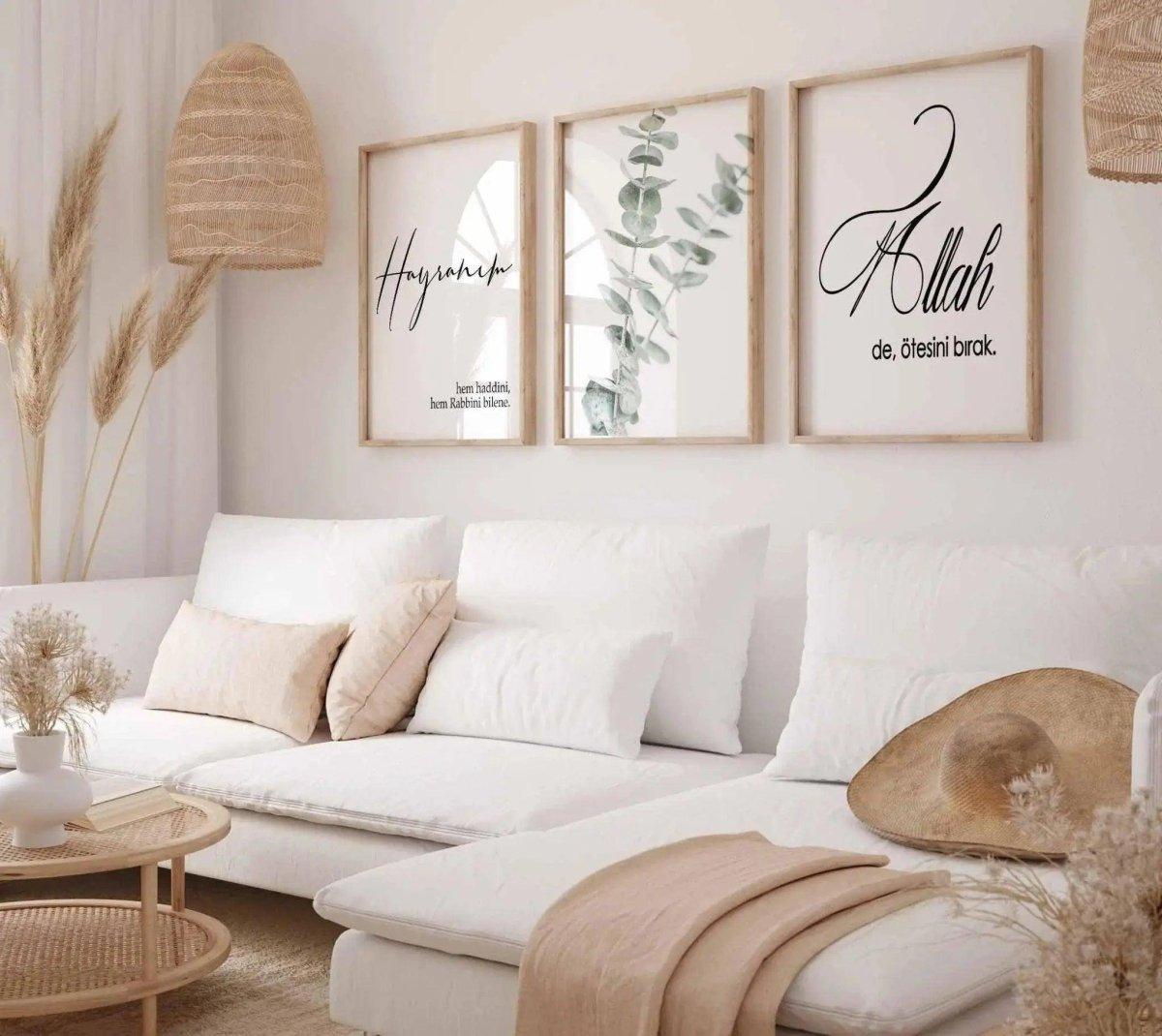 Eucalyptus Posterset | Islamische Wandbilder - Wandschmuck-Shop.de