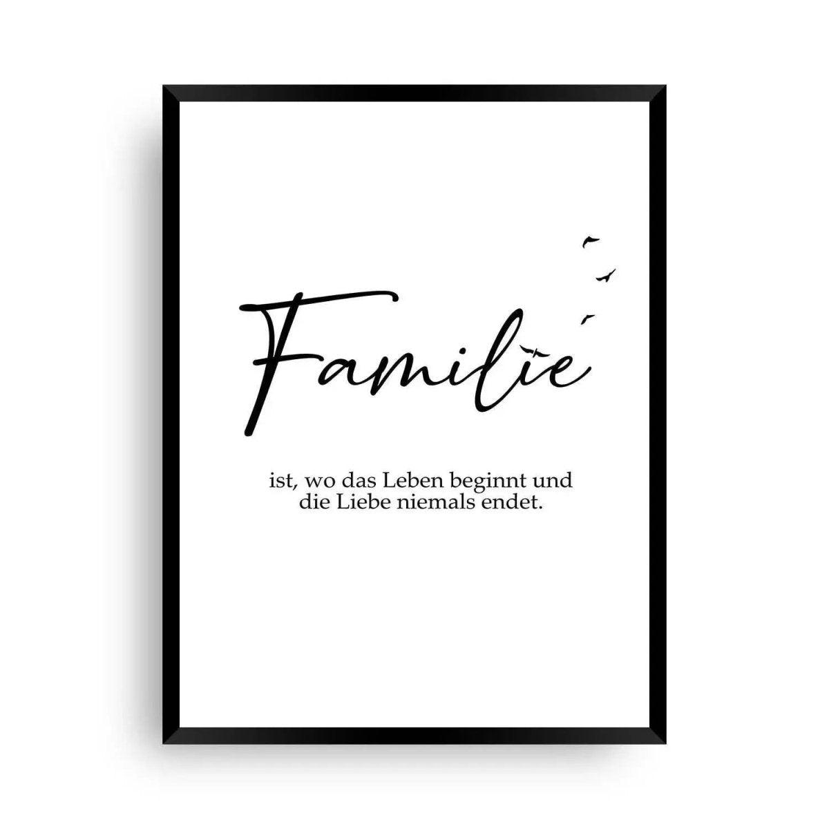 Familie Porträt | Familiengeschenk - Wandschmuck-Shop.de