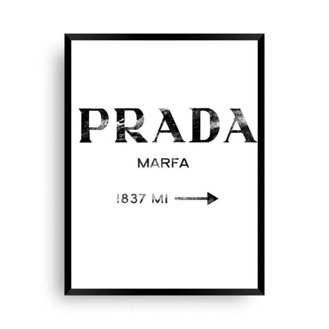 Fashion Bild - Prada Marfa Poster - Wandschmuck-Shop.de