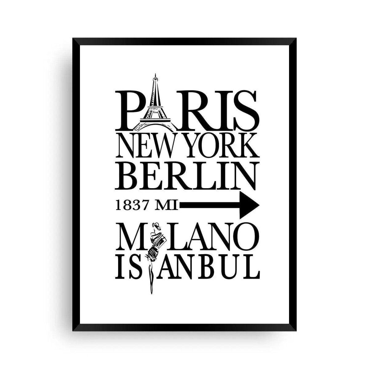 Fashion Poster - Fashion Metropolen - Wandschmuck-Shop.de