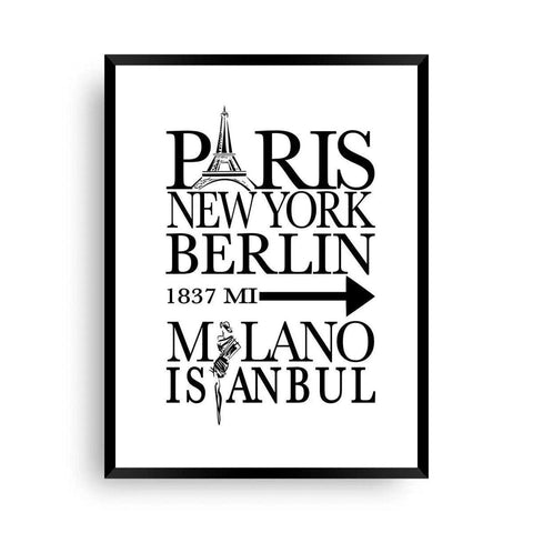 Fashion Poster - Fashion Metropolen - Wandschmuck-Shop.de