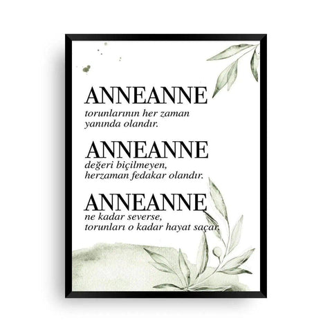 Geschenk Anneanne türkisch - Wandschmuck-Shop.de