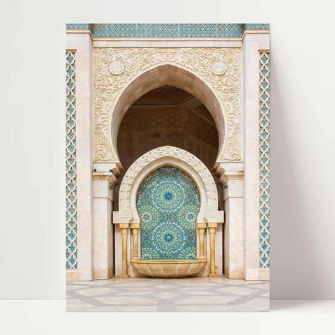 Hassan II Mosque | Morocco Poster | door Poster - Wandschmuck-Shop.de