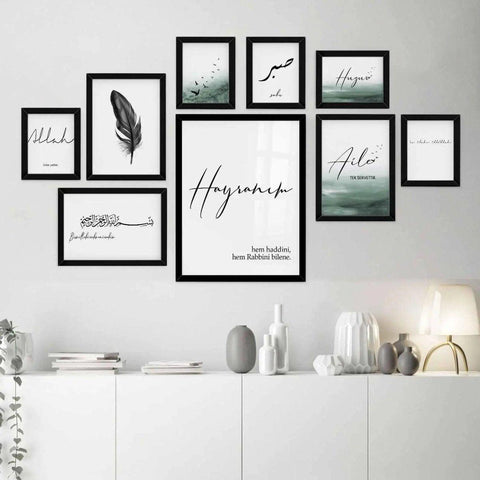 Hayranim - Komplettset in grün - Wandschmuck-Shop.de