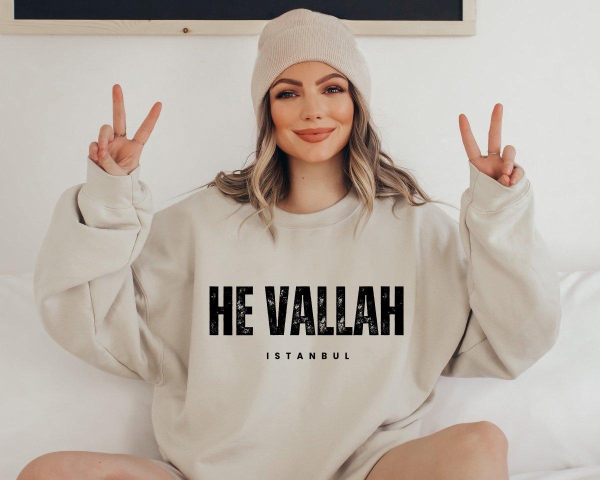 he Vallah Istanbul Luxuriöses Sweatshirt - Wandschmuck-Shop.de