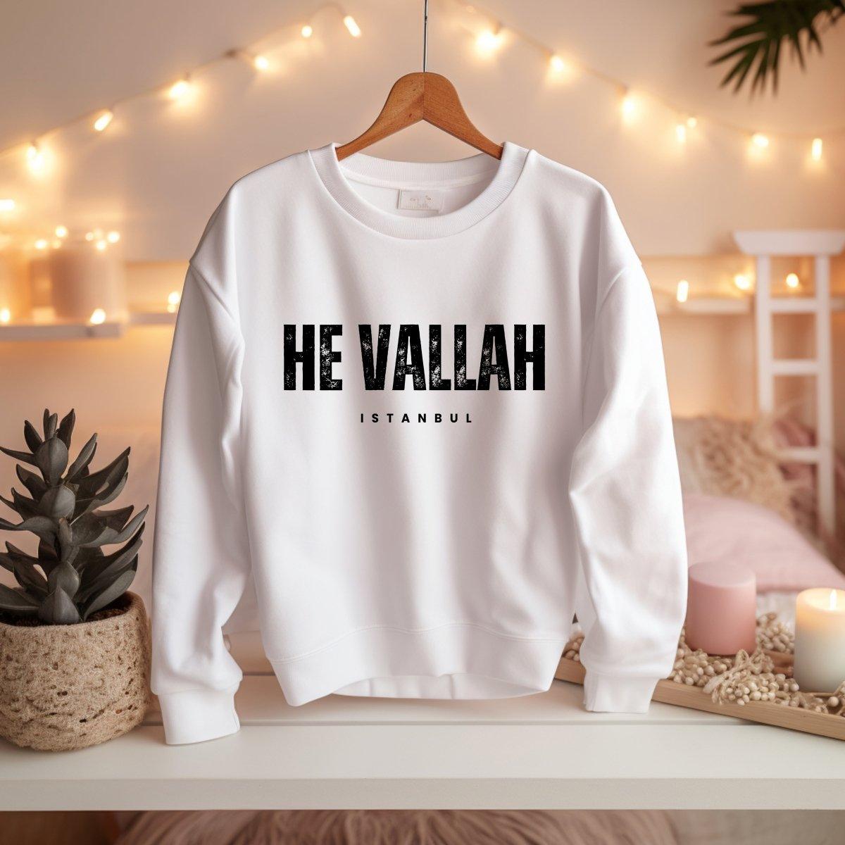 he Vallah Istanbul Luxuriöses Sweatshirt - Wandschmuck-Shop.de