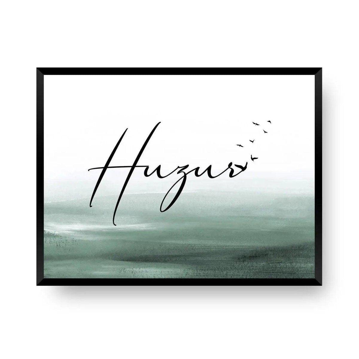 Huzur Bild grün - Wandschmuck-Shop.de