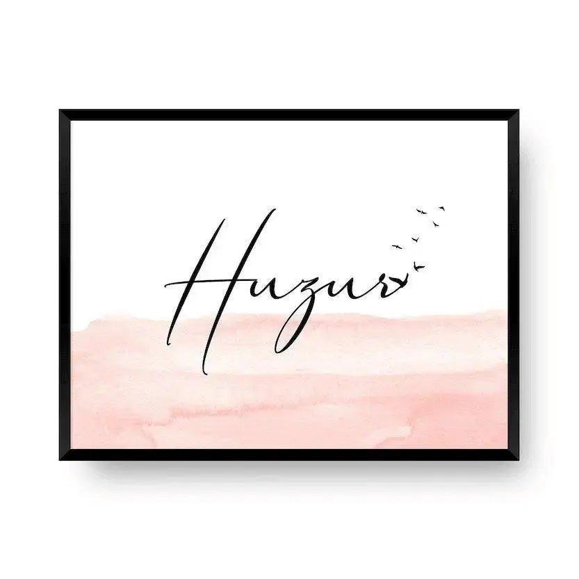 Huzur Rosa - Poster Huzur in Rosa - Wandschmuck-Shop.de