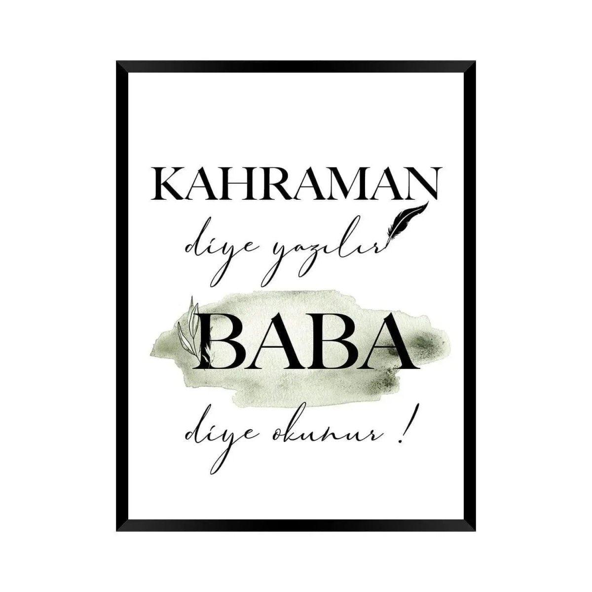 Kahraman babam - Wandschmuck-Shop.de