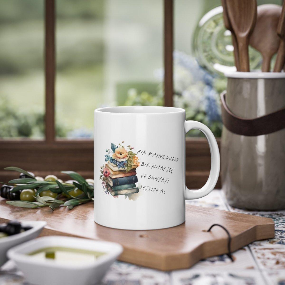 Kahve ve kitap Tasse - Wandschmuck-Shop.de