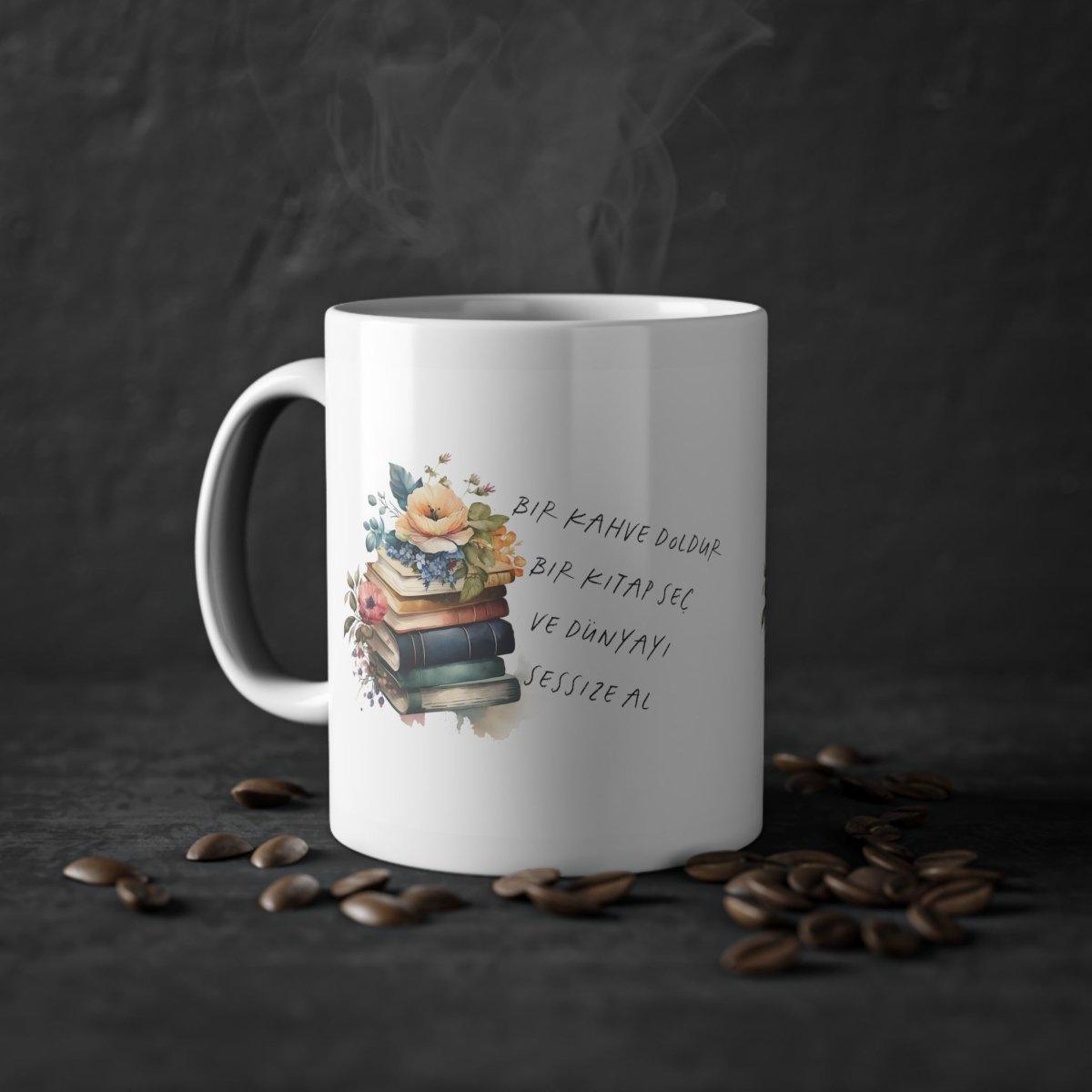 Kahve ve kitap Tasse - Wandschmuck-Shop.de