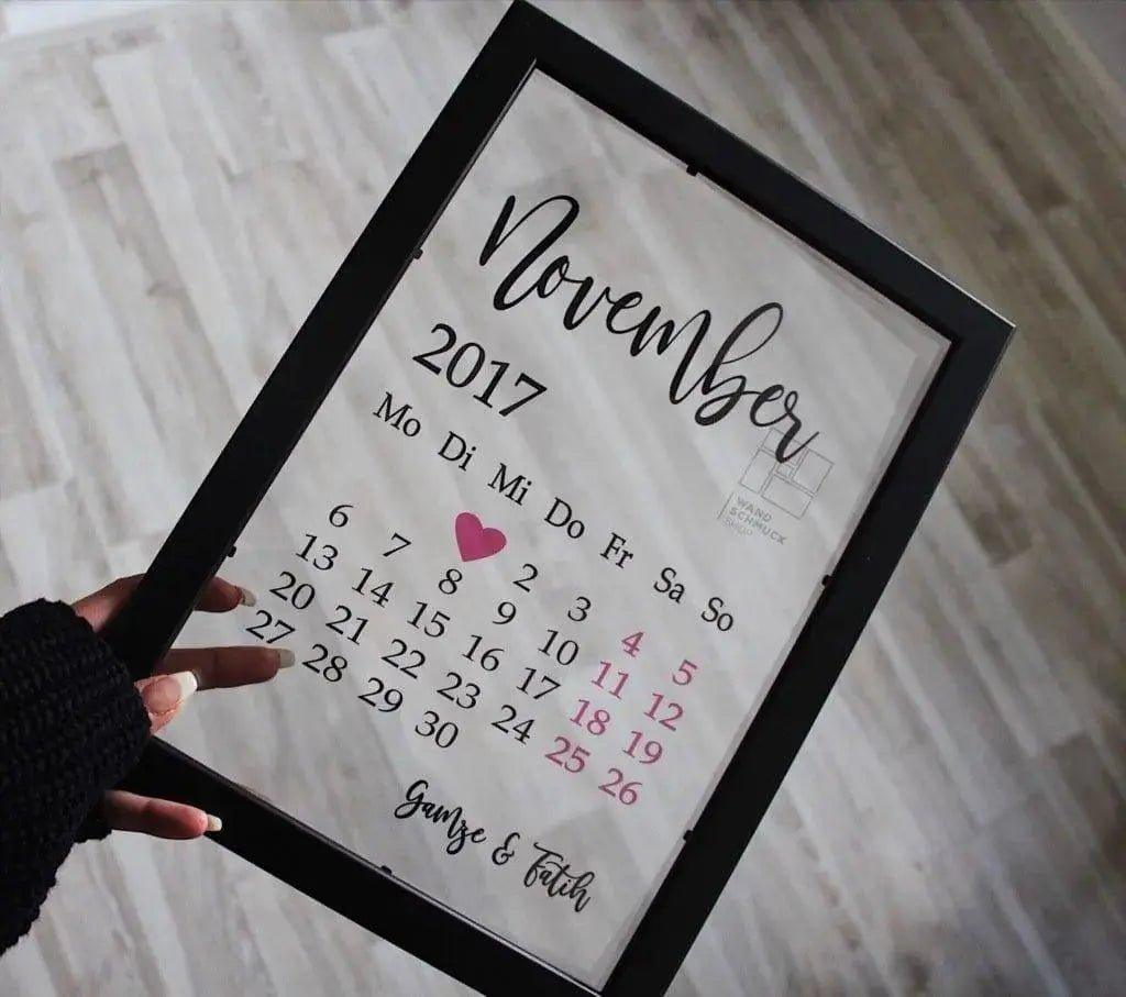 Kalender in transparent | Cherry - Wandschmuck-Shop.de