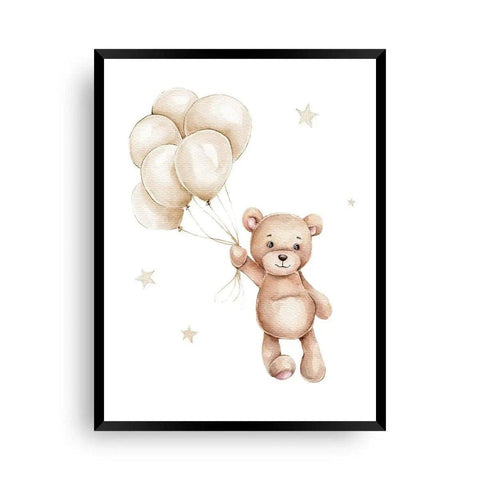 Kinderposter | Teddy Balloon - Wandschmuck-Shop.de