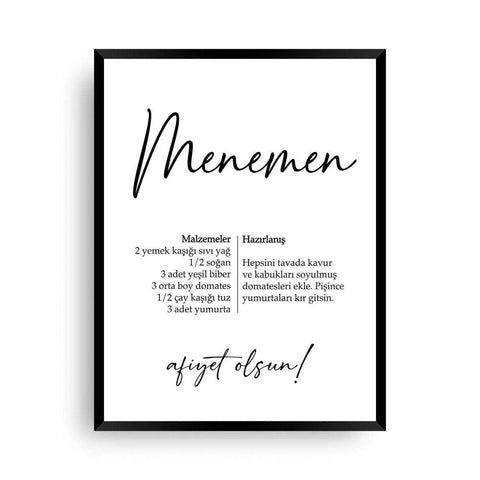 Küchen Poster Menemen - Wandschmuck-Shop.de