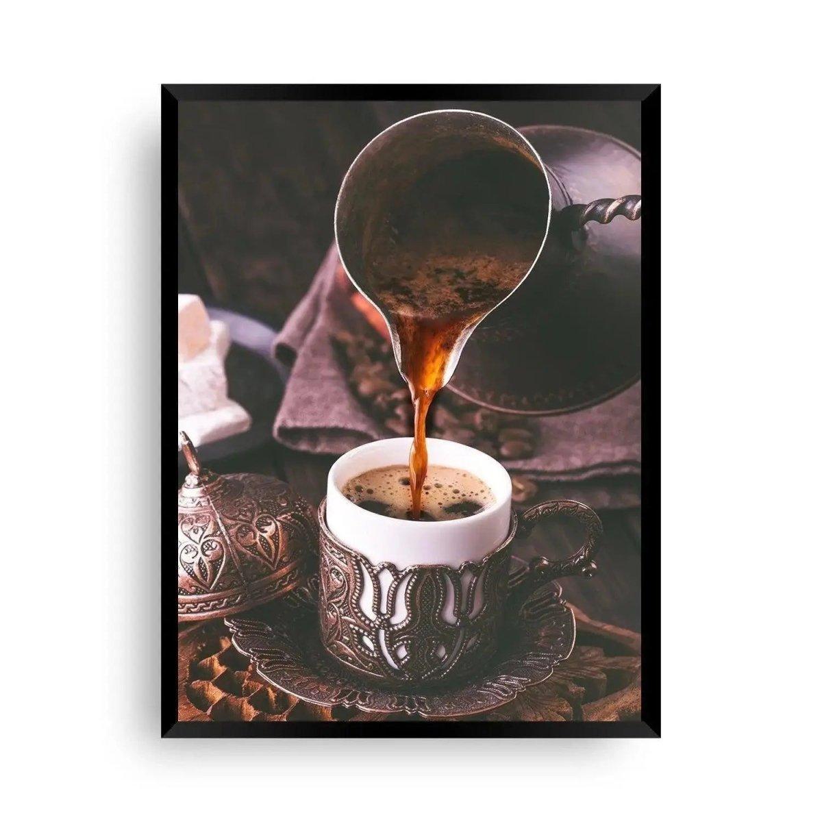 Küchen Poster: Mokka Küche - Türkischer Kaffee - Wandschmuck-Shop.de