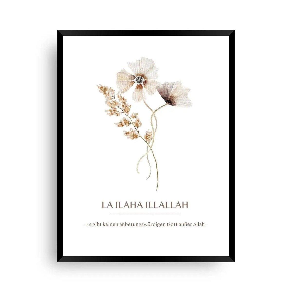 La ilaha illallah- deutsche Übersetzung Riera Kollektion - Wandschmuck-Shop.de