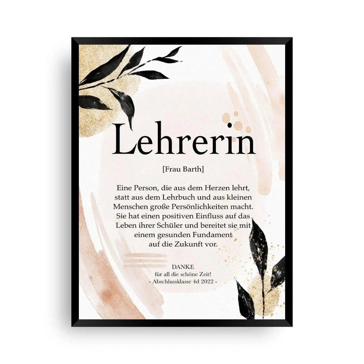 Lehrerin Bild - Wandschmuck-Shop.de