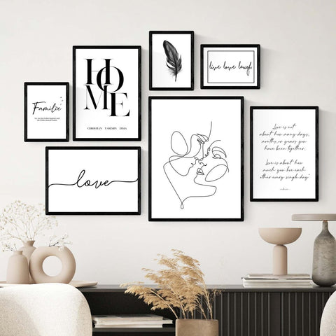 Love Set - Wanddeko Schlafzimmer - Wandschmuck - Shop.de