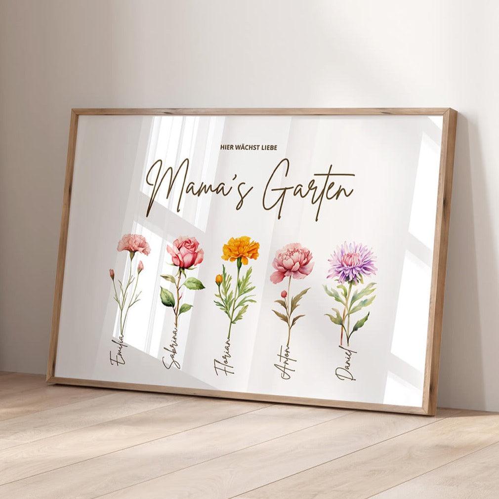 Mamas Garten | Namensbild - Wandschmuck-Shop.de