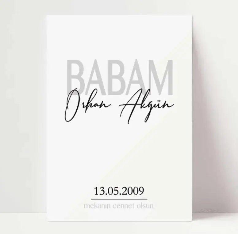 Mekanin cennet olsun | Babam Geburtstag - Wandschmuck-Shop.de