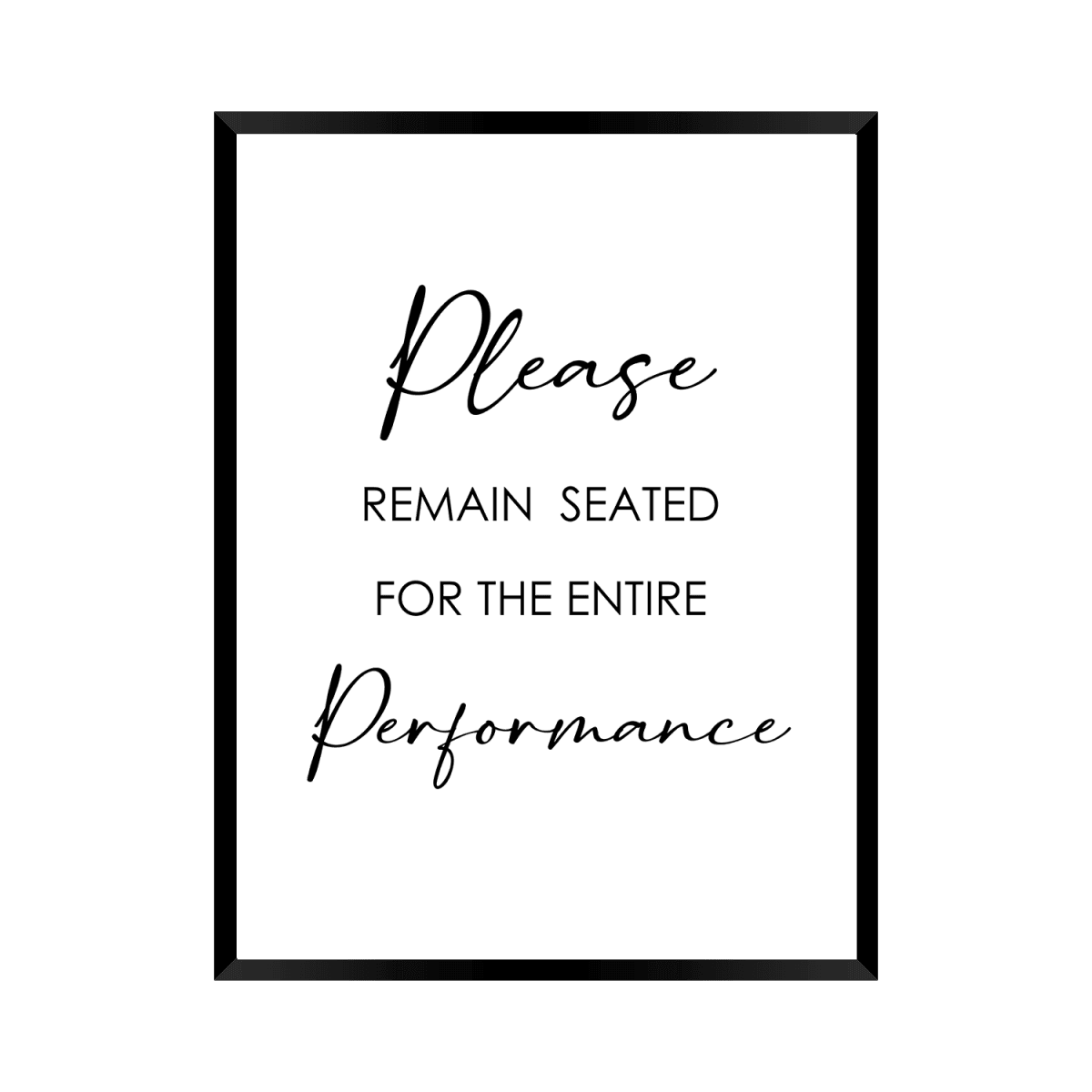 Please Remain Seated - Lustiges Poster - Badezimmer Poster - Wandschmuck-Shop.de