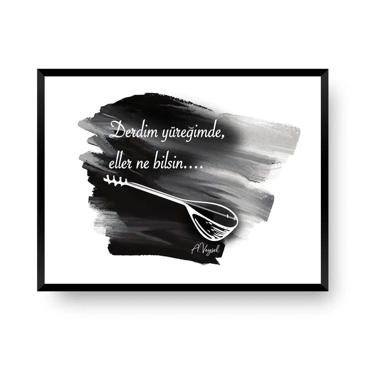 Poster Asik Veysel Spruch - Wandschmuck-Shop.de