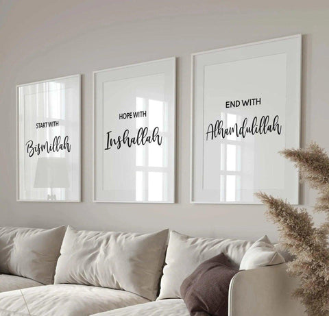 Poster Englische islamische Zitate | Inspirierende Poster - Wandschmuck-Shop.de