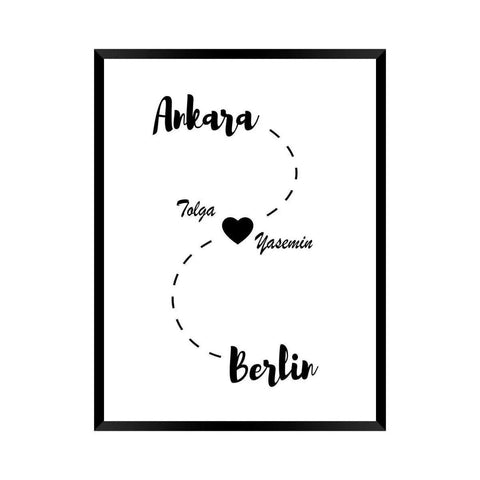 Poster Eure Heimat - Geschenk Hochzeit Poster xxl - Wandschmuck-Shop.de