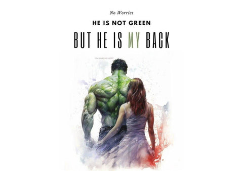 Poster Hulk für Pärchen - Liebesposter - Wandschmuck-Shop.de