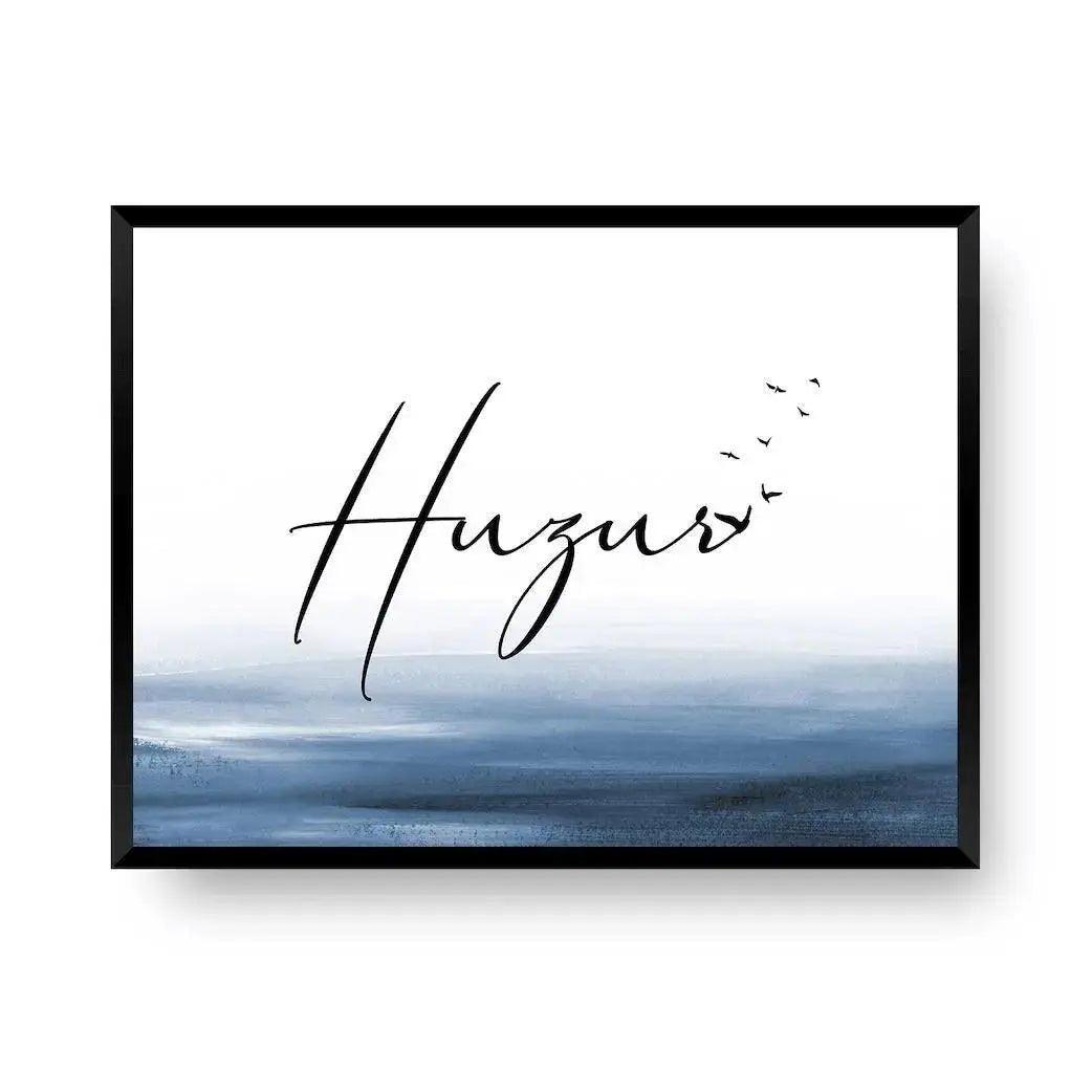 Poster Huzur Navy Design - Wandschmuck-Shop - Wandschmuck-Shop.de