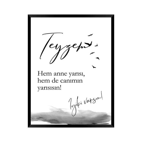 Poster Teyze Canimin yarisi - Wandschmuck-Shop.de