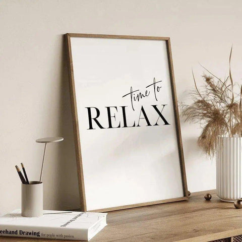 Poster xxl Time to RELAX - Zeit zum Entspannen - Wandschmuck-Shop.de