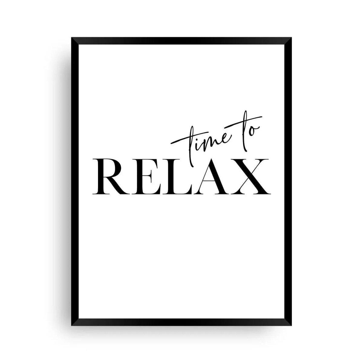 Poster xxl Time to RELAX - Zeit zum Entspannen - Wandschmuck-Shop.de