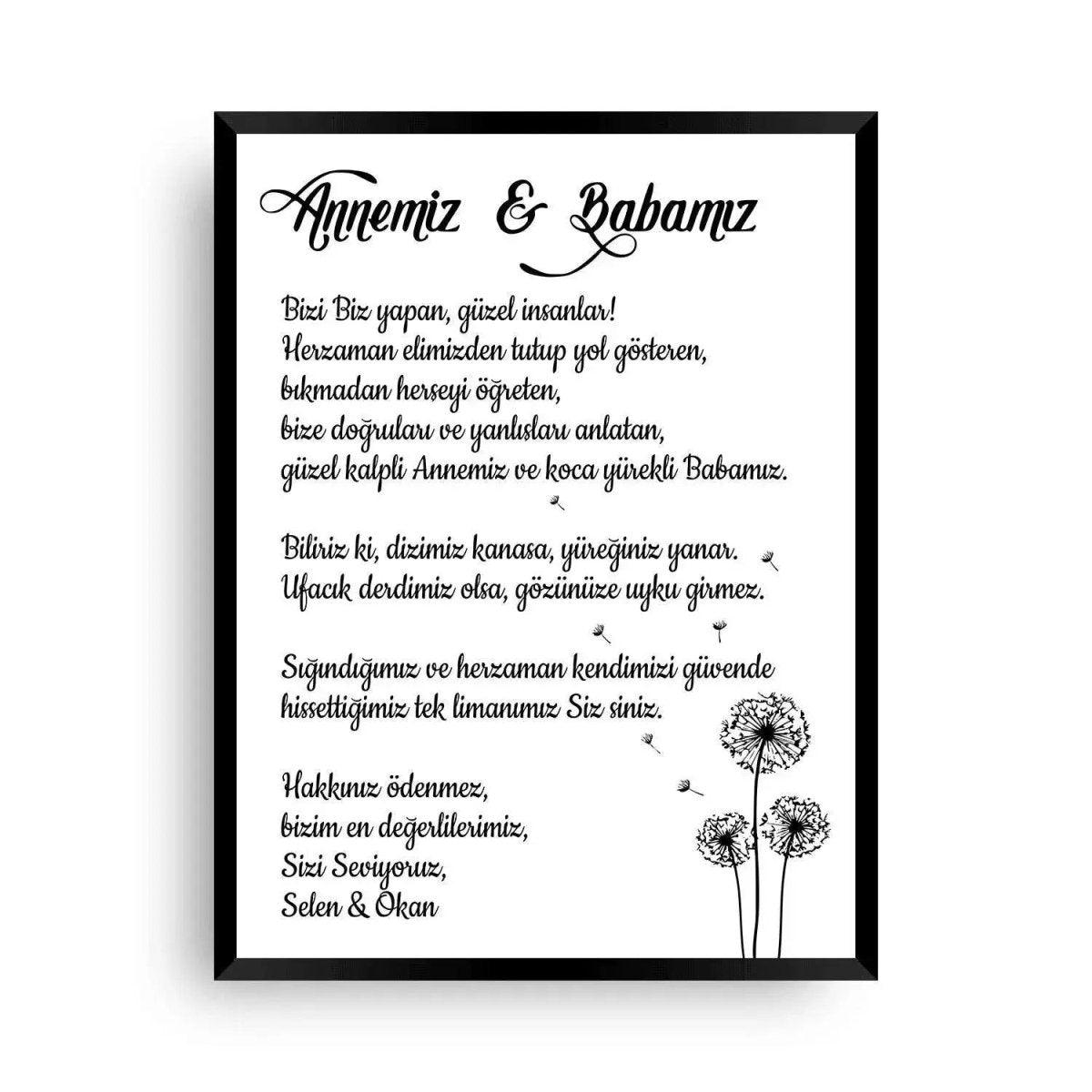 Pusteblume - Individualisiertes Namen Poster - Wandschmuck-Shop.de